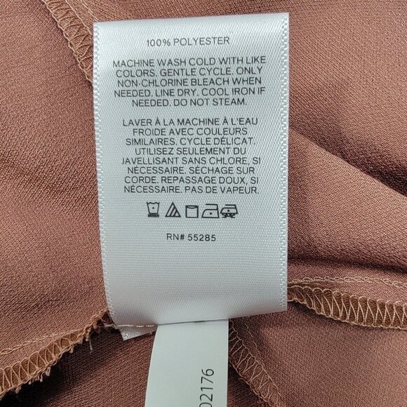 Express Tie Shoulder Ruffle Hem Fit And Flare Dress Womens Size Medium Rose Pink - Picture 8 of 10